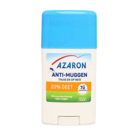 Azaron Anti-Muggen Deet 20% Stick 50ml - Bescherming Thuis en op Reis