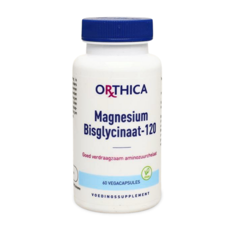 Orthica Magnesium Bisglycinaat-120 Voedingssupplement 60 Vegetarische Capsules