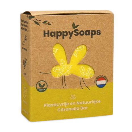 Happysoaps Anti Insect Bar Citroen &amp; Krachtige Munt 40g
