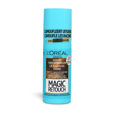 Loreal Magic Retouch Goud Midden Bruin Spray 75ml