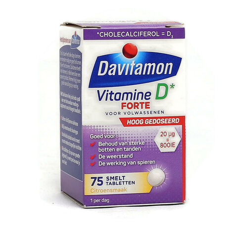 Davitamon D3 Forte Smelttablet 75tb