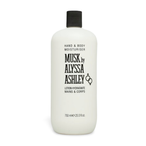 Alyssa Ashley Musk Hand &amp; Bodylotion 750ml - Hydraterende Lotion Voor Dagelijks Gebruik