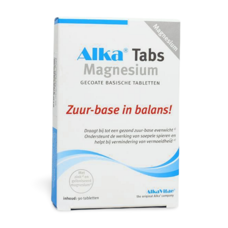 Alka Tabs Magnesium - Basische Tabletten met Maagsapresistente Coating - 60 Tabletten