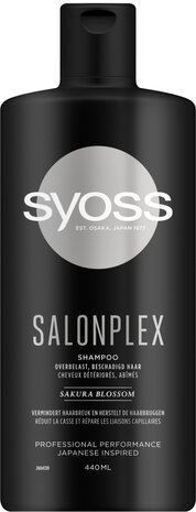 Syoss Salonplex Shampoo voor Overbelast en Beschadigd Haar 440ml