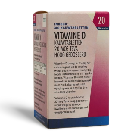 Teva Vitamine D 20 Mcg 800ie 300tb