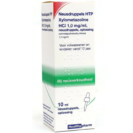 Healthypharm Neusdruppels Htp Xylometazoline Hcl 1mg/ml 10ml
