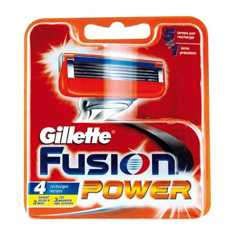 Gillette Fusion5 Power Mesjes 4 St
