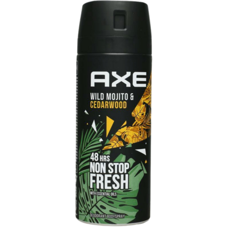 Axe Deodorant Bodyspray Wild Mojito &amp; Cedarwood 150ml