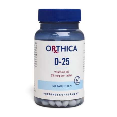 Orthica Vitamine D-25 Voedingssupplement - 120 Tabletten