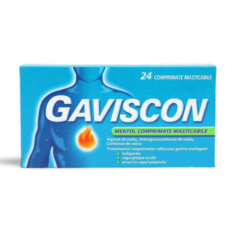 Gaviscon Pepermunt Smaak Kauwtabletten voor Maagzuur en Indigestie