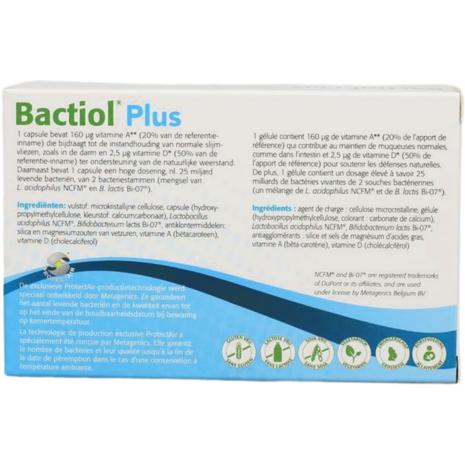 Metagenics Bactiol Plus Nf 60ca
