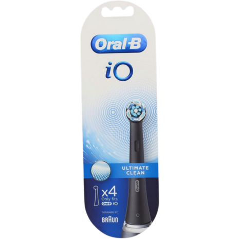 Oral B Opzetborstel Io Ultimate Clean Zwart 4st
