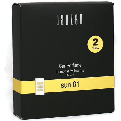 JANZEN Sun 81 Car Perfume Lemon &amp; Yellow Iris - 2 Pack