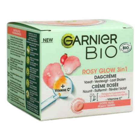 Garnier Bio Rosy Glow Dagcreme 3-in-1 50ml