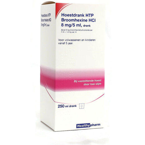 Healthypharm Broomhexine Hoestdrank 8mg 250ml