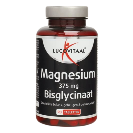 Lucovitaal Magnesium 375mg Bisglycinaat 90tb