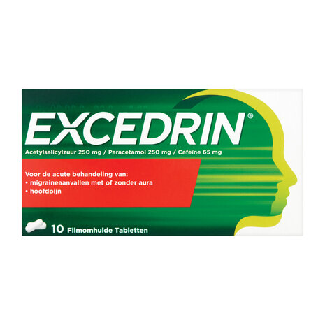 Excedrin Migraine Filmomhulde Tabletten 10 Stuks