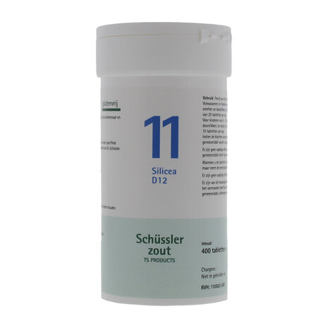 Schussler Zout Nr. 11 Silicea D12 Homeopathische Tabletten - 400 Stuks