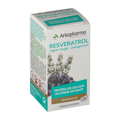Arkocaps Resveratrol 50mg - Antioxidant Supplement - 45 Capsules