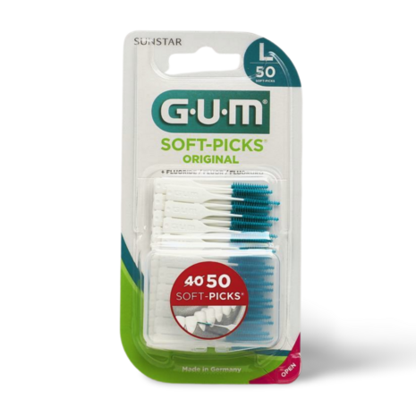 GUM Soft-Picks Original Large - 50 Stuks Tandvleesstimulerende Rubberen Borstelharen