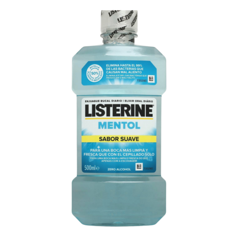 Listerine Menthol Zero Alc.500ml