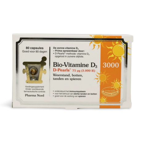 Pharma Nord Bio-vitamine D3 3000ie D Pearls 80ca