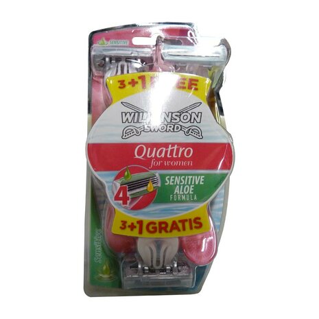 Wilkinson Quattro For Women Disposables 3+1 St 4st