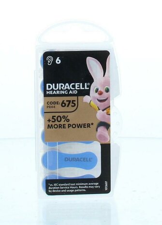 Duracell Hearing Aid Batterij 675 6st