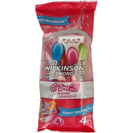 Wilkinson Wegwerpscheerapparaat Extra Iii Beauty Essentials 4st