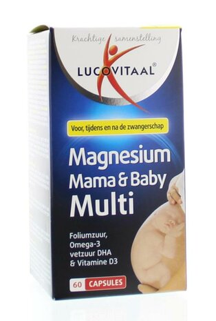 Lucovitaal Magnesium Mama &amp; Baby Multi 60ca