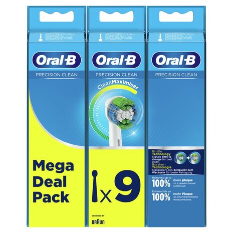 Oral B Precision Clean Opzetborstel 3+3+3 Pack 9st