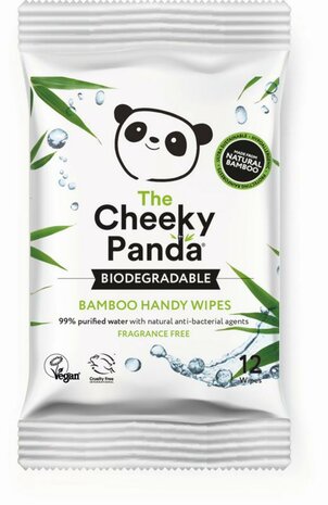 The Cheeky Panda Bamboe Bio-afbreekbare Vochtige Doekjes 12st