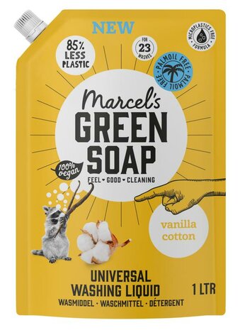 Marcel&#039;s Gr Soap Wasmiddel Universeel Vanille &amp; Katoen Navulling 1000ml