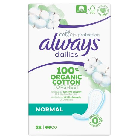Always Inlegkruisjes Dailies Cotton Protection Normaal 38 St