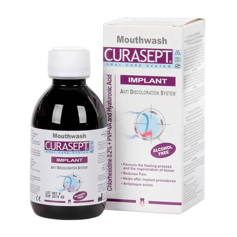 Curasept Implant 0.20%chloorhexidine + Ha 200 Ml