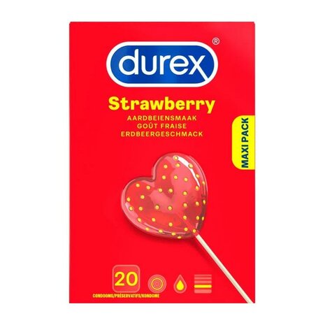 Durex Condooms Sexy Strawberry 20 Stuks St