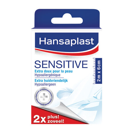 Hansaplast Sensitive 2m X 6cm 1st