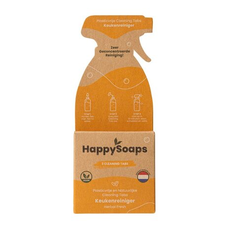 Happysoaps Cleaning Tabs Keukenreiniger Herbal Fresh 3st