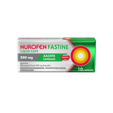 Nurofen Fastine Liquid Caps 200 Mg 10ca