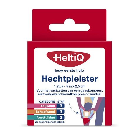 Heltiq Hechtpleister 2.5cm X 5m 1st