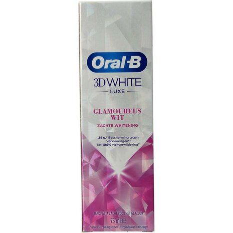 Oral B Tandpasta 3d White Luxe Glamorous White 75ml