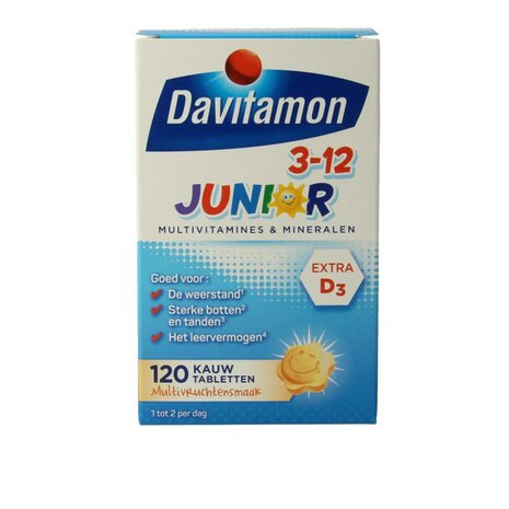 Davitamon Junior 3-12 Multifruit 120kt