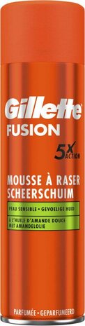 Gillette Scheerschuim Fusion5 Sensitive 200 Ml