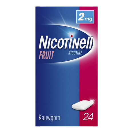 Nicotinell Kauwgom Fruit 2 Mg 24st