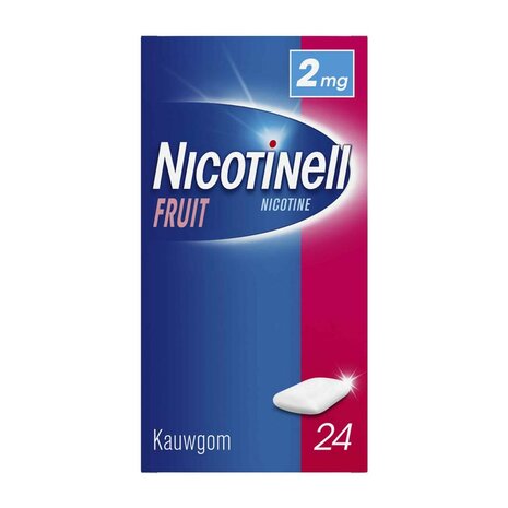 Nicotinell Kauwgom Fruit 2 Mg 24st