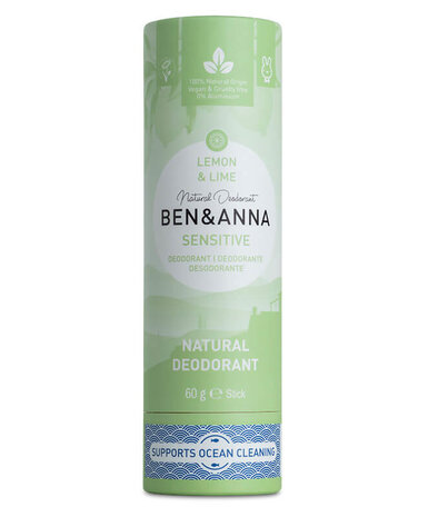 Ben &amp; Anna Deodorant Lemon &amp; Lime Sensitive 60g