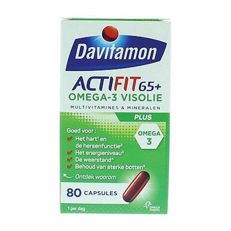 Davitamon Actifit 65+ Omega 3 80ca