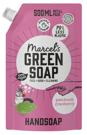 Marcel&#039;s Gr Soap Handzeep Patchouli &amp; Cranberry Navul 500ml