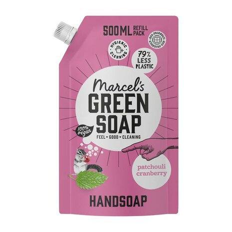 Marcel&#039;s Gr Soap Handzeep Patchouli &amp; Cranberry Navul 500ml