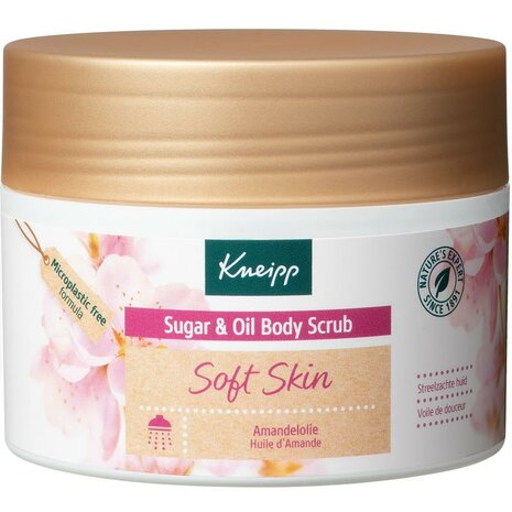 Kneipp Soft Skin Sugar &amp; Oil Body Scrub Amandelolie 220g